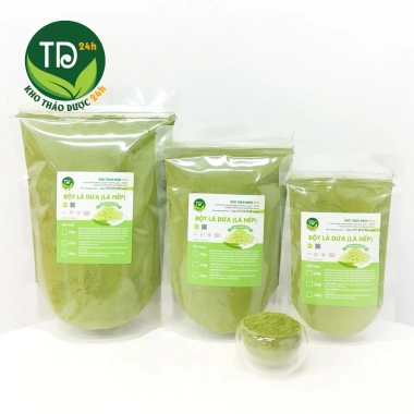 Bột lá dứa 100% - Màu xanh, hương thơm tự nhiên cho xôi lá nếp, mứt dừa, thạch - 19.898₫ 2