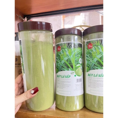 Bột lá dứa 500gr nguyên chất thơm lá nếp - Gia vị làm bánh, tạo màu, giảm giá 120k