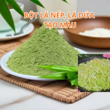 Bột lá nếp (lá dứa) sấy khô thơm tự nhiên, màu xanh tươi – Giá 23.000đ