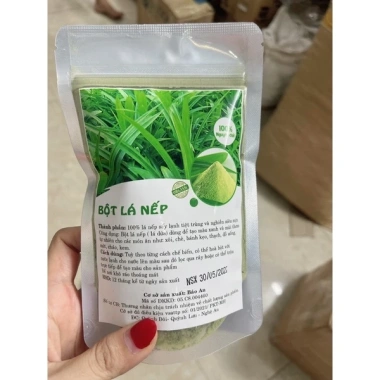 Bột lá nếp thơm 100gr – Tạo màu thực phẩm, làm bánh, nấu xôi, mứt dừa, giá ưu đãi 30.000đ