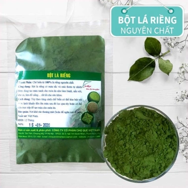 Bột lá riềng nguyên chất 100% sấy lạnh - Màu bánh chưng tự nhiên, gói 100-500g, giá chỉ 80.000₫