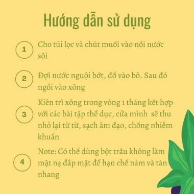 Bột lá trầu không xông hơ vùng kín sau sinh - làm sạch, ngừa nấm, giảm mùi 24k