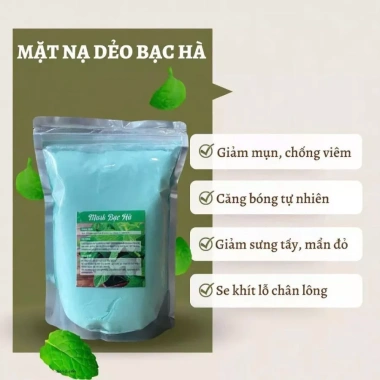 Bột Mặt Nạ Bạc Hà Collagen Loại 1 - Se Khít Lỗ Chân Lông, Dịu Da, Trắng Da 55k 3