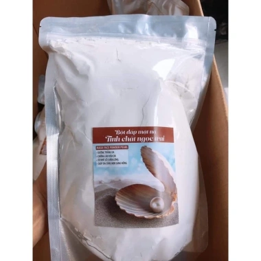 Bột Mặt Nạ Dẻo Ngọc Trai Nguyên Chất - Trắng Da, Dưỡng ẩm Sâu, Gói 500g/1.000g Giá chỉ 69.000₫ 9