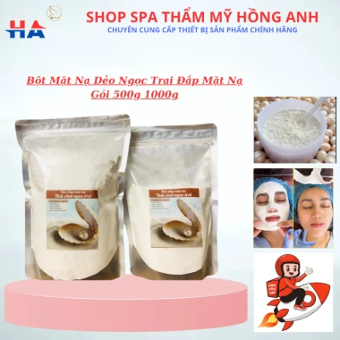 Bột Mặt Nạ Dẻo Ngọc Trai Nguyên Chất - Trắng Da, Dưỡng ẩm Sâu, Gói 500g/1.000g Giá chỉ 69.000₫ 10
