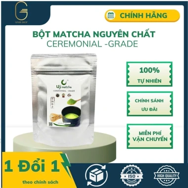 Bột Matcha Ceremonial Nguyên Chất Không Đường, Thêm Sữa - Giá 125.000 Đặc Biệt