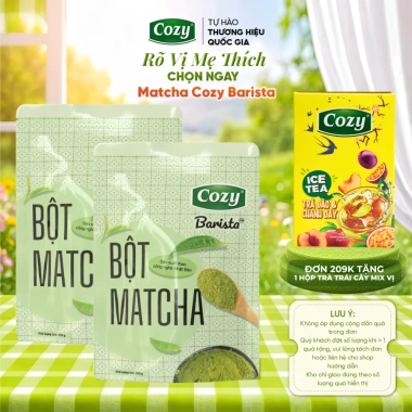 Bột Matcha Cozy Barista 200gr - Pha Latte, Mứt Nougat Tết, giảm còn 200.000 VND