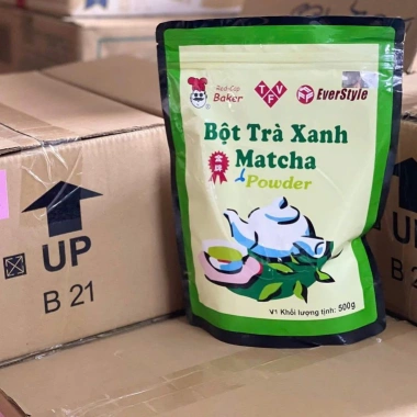 Bột Matcha Đài Loan Mũ Đỏ 100g Nguyên chất, thơm, pha latte & bánh, 119.000 VND