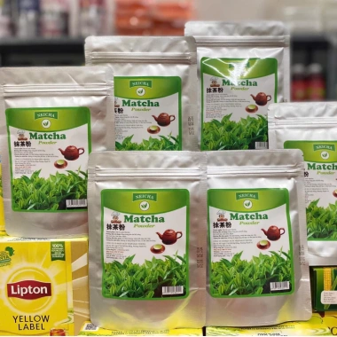 Bột Matcha Đài Loan Mũ Đỏ 100g Nguyên chất, thơm, pha latte & bánh, 119.000 VND