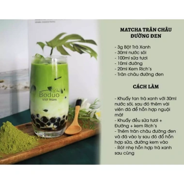Bột Matcha Đài Loan Mũ Đỏ 100g Nguyên chất, thơm, pha latte & bánh, 119.000 VND