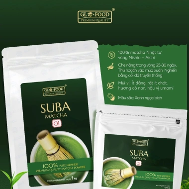 Bột Matcha Premium Nishio Nhật Bản - Hương vị tinh túy, Giá ưu đãi 223.000đ