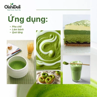 Bột Matcha Tachi Oishi 3A vụ xuân Matcha Haru – Đặc sản Quý Châu, dùng cho pha chế & làm bánh, giá ưu đãi 193.320₫