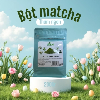 Bột matcha trà xanh Vinsaf 200gr - Ngon, bổ dưỡng, giá rẻ, giảm còn 183.312 VND