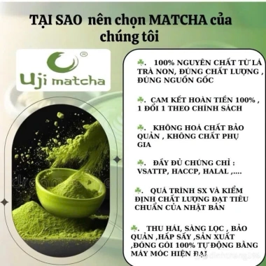 Bột Matcha Uji Ceremonial Grade Nhật Bản 50g-100g Túi Zip - Giá 220k Giảm Sốc 4