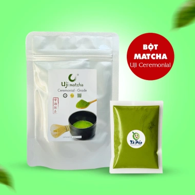 Bột Matcha Uji Ceremonial Nhật Bản 50g thơm dịu, vị tảo, latte Tà Péo 55.000 VND 6