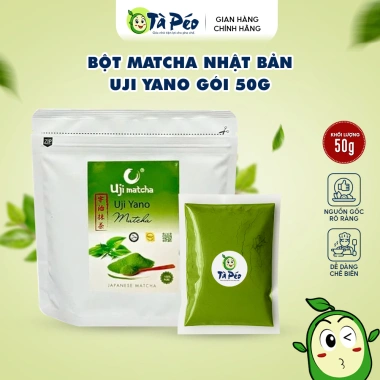 Bột Matcha Uji Yano Nhật Bản 50g - Thơm dịu, vị béo thanh, matcha latte TÀ PÉO - 72.000 VND