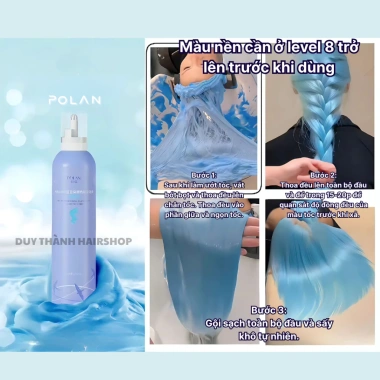 Bọt Màu POLAN 7 Ánh Sắc 250ml - Công Nghệ Mới, Không Cần Pha, Lên Màu 20 Phút - 330.000 VND 4