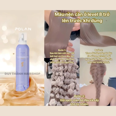 Bọt Màu POLAN 7 Ánh Sắc 250ml - Công Nghệ Mới, Không Cần Pha, Lên Màu 20 Phút - 330.000 VND 6