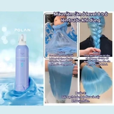 Bọt Màu POLAN 7 Ánh Sắc 250ml - Công Nghệ Mới, Không Cần Pha, Lên Màu 20 Phút - 330.000 VND 12