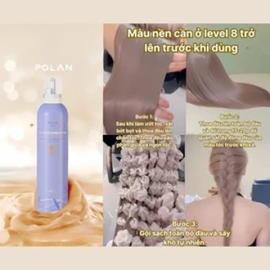 Bọt Màu POLAN 7 Ánh Sắc 250ml - Công Nghệ Mới, Không Cần Pha, Lên Màu 20 Phút - 330.000 VND 15