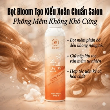 Bọt Mềm Bloom 300ml – Tạo xoăn lơi, giữ nếp, không bết dính, tăng phồng tự nhiên 3