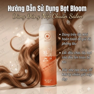 Bọt Mềm Bloom 300ml – Tạo xoăn lơi, giữ nếp, không bết dính, tăng phồng tự nhiên 4