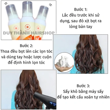 Bọt Mềm Bloom 300ml – Tạo xoăn lơi, giữ nếp, không bết dính, tăng phồng tự nhiên 6