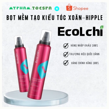 Bọt Mềm Ecolchi 200ml - Giữ Lọn Xoăn Mềm Mại, Dưỡng Nếp Tóc, Giá Ưu Đãi 155k
