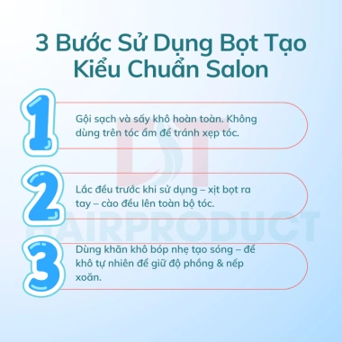 Bọt Mềm MILBON 200ml - Tạo tóc xoăn, giữ nếp mềm, không bết dính, sóng phồng tự nhiên 4 Bọt Mềm MILBON 200ml - Tạo tóc xoăn, giữ nếp mềm, không bết dính, sóng phồng tự nhiên 4