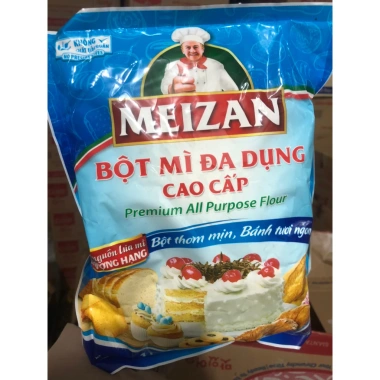 Bột Mì Đa Dụng Cao Cấp MEIZAN 1kg 500g – Nấu Nhanh, Vị Ngon, Giảm Giá 19.000 VND