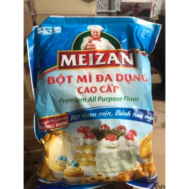 Bột Mì Đa Dụng Cao Cấp MEIZAN 1kg 500g – Nấu Nhanh, Vị Ngon, Giảm Giá 19.000 VND