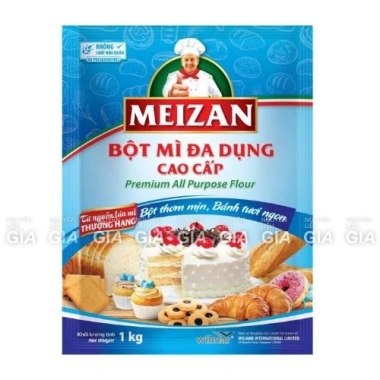 Bột mì đa dụng cao cấp Meizan 1kg - Giá 27.800đ, chất lượng cao, đa năng làm bánh 2 Bột mì đa dụng cao cấp Meizan 1kg - Giá 27.800đ, chất lượng cao, đa năng làm bánh 2