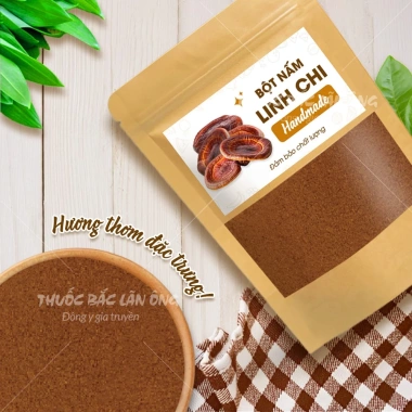 Bột nấm linh chi 100g nguyên chất - phòng ngừa ung thư, tốt tim mạch, tăng đề kháng - giảm giá 80.000 VND 5