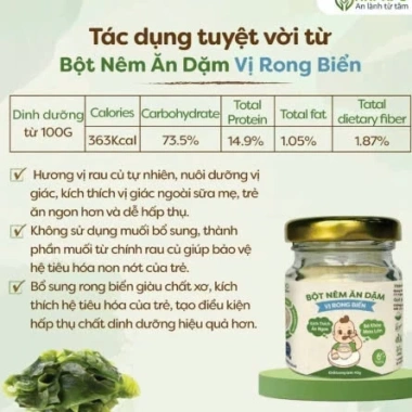 Bột Nêm Ăn Dặm Vị Rau Củ 60gr ANPASO Xanhsam Organic - Giá Ưu Đãi 88.500₫ 2 Bột Nêm Ăn Dặm Vị Rau Củ 60gr ANPASO Xanhsam Organic - Giá Ưu Đãi 88.500₫ 2