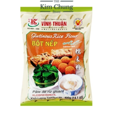 Bột nếp Vĩnh Thuận 400g - Hàng chính hãng, giá ưu đãi 35.000 VND, ngon dẻo thơm