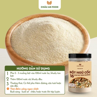 Bột Ngũ Cốc 16 Loại Hạt Dinh Dưỡng Không Đường - Không chất bảo quản 500g CHÂU AN FOOD 90.000đ 3