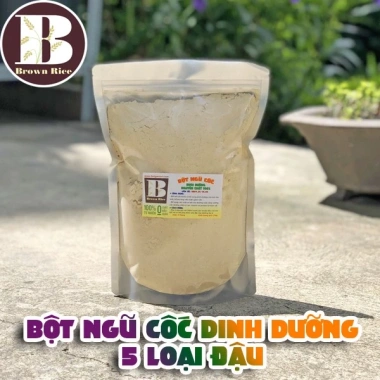 Bột Ngũ Cốc 5 Loại Đậu Rang Xay Mịn 1kg - Giảm Giá Đặc Biệt 150.000 VND (Giá Gốc 183.000 VND)