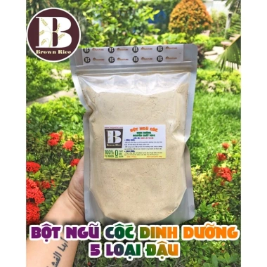 Bột Ngũ Cốc 5 Loại Đậu Rang Xay Mịn 1kg - Giảm Giá Đặc Biệt 150.000 VND (Giá Gốc 183.000 VND)