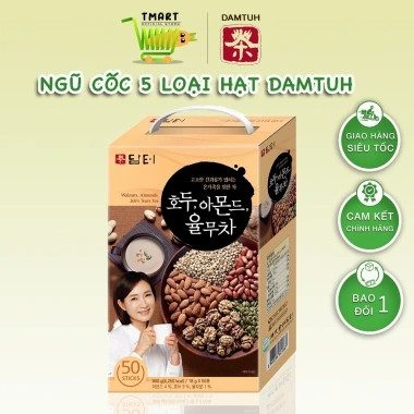 Bột Ngũ Cốc 5 Loại Hạt Damtuh Hàn Quốc 50 Gói - Giá 295.000, hỗ trợ năng lượng sức khỏe 3 Bột Ngũ Cốc 5 Loại Hạt Damtuh Hàn Quốc 50 Gói - Giá 295.000, hỗ trợ năng lượng sức khỏe 3