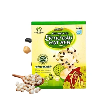 Bột Ngũ Cốc 5 Thứ Đậu Hạt Sen NHẤT AN Sức Khỏe Tự Nhiên 25g x 12 Gói Giá 159.000₫ 2 Bột Ngũ Cốc 5 Thứ Đậu Hạt Sen NHẤT AN Sức Khỏe Tự Nhiên 25g x 12 Gói Giá 159.000₫ 2