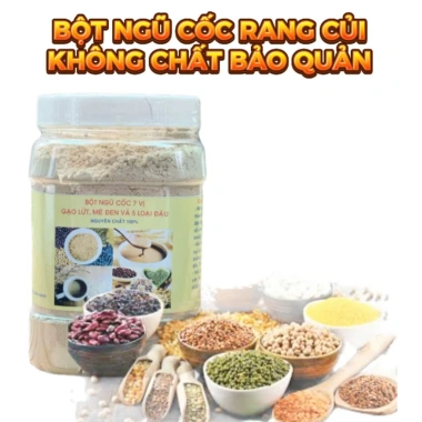 Bột ngũ cốc 7 loại đậu rang xay không chất bảo quản - 500gr, giảm giá 55.000đ