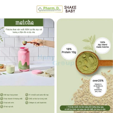 Bột Ngũ Cốc Ăn Kiêng Protein Shake Baby 750g Vị Chocolate Hàn Quốc Giảm Cân 699k