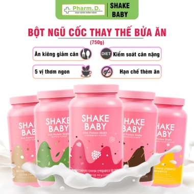 Bột Ngũ Cốc Ăn Kiêng Protein Shake Baby 750g Vị Chocolate Hàn Quốc Giảm Cân 699k