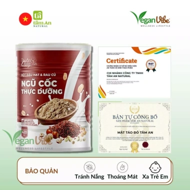 Bột Ngũ Cốc Ăn Kiêng Thuần Chay Tâm An - Giảm Cân, Kiểm Đường Huyết, Ưu Đãi 198k 7