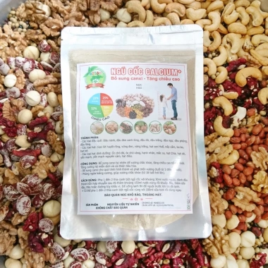 Bột Ngũ Cốc Canxi 500gr - Tăng chiều cao, cải thiện sức khỏe, phù hợp mẹ và bé