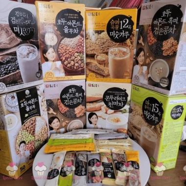 Bột Ngũ Cốc Damtuh 5 Loại Hạt Granola Hàn Quốc Đủ Vị Giảm Cân Ăn Sáng
