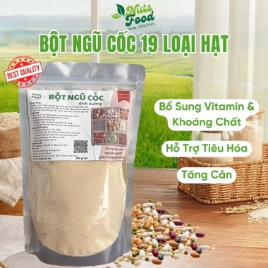 Bột ngũ cốc dinh dưỡng 19 loại hạt Nuts Food - Tăng cân, đẹp da, hỗ trợ tiêu hoá, giá ưu đãi 121.000₫