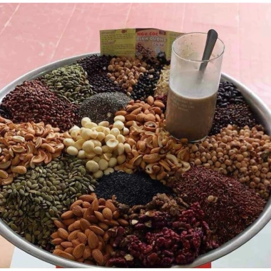 Bột ngũ cốc dinh dưỡng 22 loại hạt - óc chó, hạnh nhân, macca, yến mạch, chia - Giá ưu đãi 125.000 VND 8
