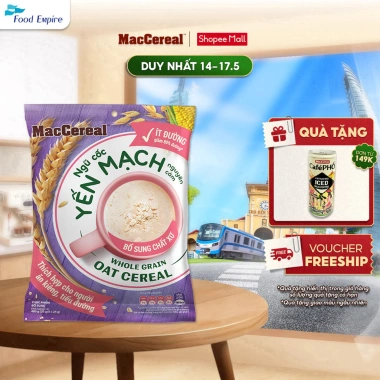 Bột Ngũ Cốc Dinh Dưỡng Ít Đường MacCereal 20 Gói 28g - Giảm Cân, Năng Lượng