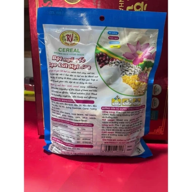 Bột ngũ cốc Gạo Lứt Hạt Sen RỒNG VÀNG 380g - 10 gói, dinh dưỡng cao, giá 40k 2